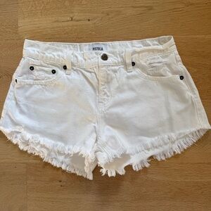 PISTOLA DENIM WHITE SHORT SIZE 25